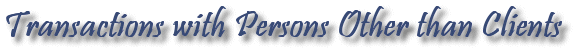 Effingham Bar Association - Transactions with Non-Clients